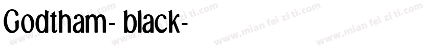 Godtham- black字体转换